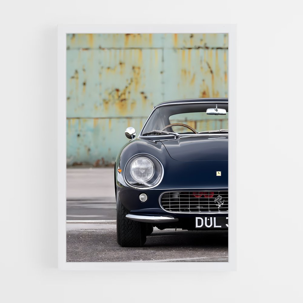 Poster Ferrari Noir (vue 3)